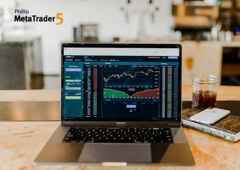 Trading dashboard on Phillip MetaTrader 5 platform by a top broker forex, your gateway to the best forex broker experience.