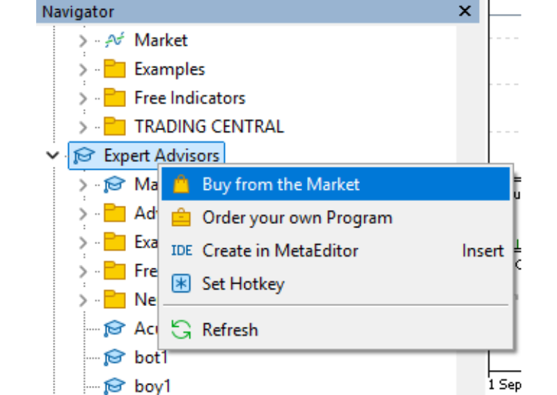 Download paid expert advisor from the market on metatrader