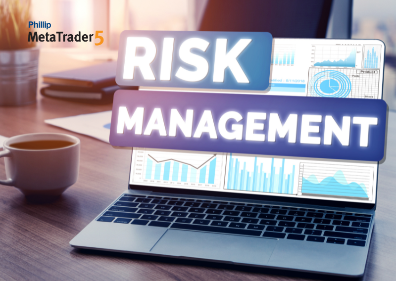 Computer showing forex risk management